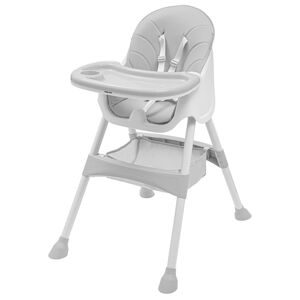 Baby Mix Jedálenská stolička Nora sivá, 51 x 43 x 27 cm
