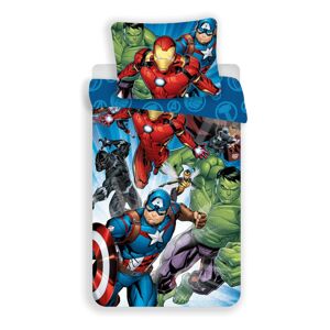 Jerry Fabrics Bavlnené obliečky Avengers Brands 02, 140 x 200 cm, 70 x 90 cm