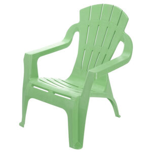 Detská plastová stolička Riga zelená, 33 x 44 x 37 cm
