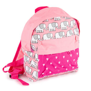 Dětský batoh Sloník růžová, 21 x 11 x 27 cm, 