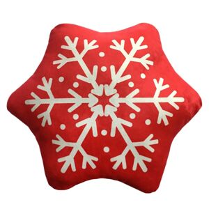 Domarex Vianočný tvarovaný vankúšik Snehová vločka, 30 cm