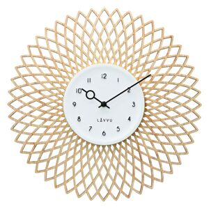 LAVVU Drevené dizajnové hodiny s plynulým chodom CHIC, pr. 38 cm