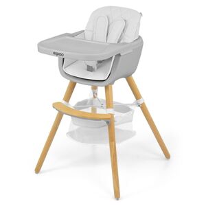 Milly Mally Jedálenská stolička 2v1 Espoo biela, 83,5 x 52 x 52 cm