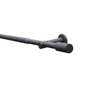 Gardinia Súprava záclonová roztiahnuteľná ELBA Valec 19/16 mm19/16 mm, 190 - 340 cm, bridlicová, 190 - 340 cm