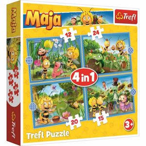 Trefl Puzzle Včielka Maja Dobrodružstvo 4v1 (12,15,20,24 dielikov)