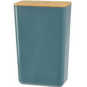 Úložný box s bambusovým vekom Roger, 13 x 20,7 x 8 cm, modrá