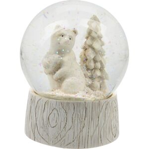 Vianočné snežítko s LED osvetlením Bear, 10 x 12,5 cm